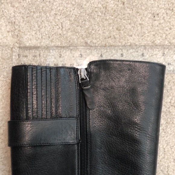 Black leather Via Spiga riding boots. Size 7.5 - Picture 9 of 11